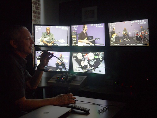 paul gilbert nathan east in the artistworks studio
