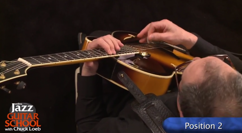 jazz guitar lesson position 2