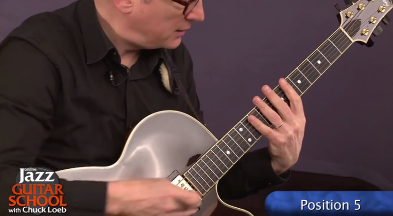 jazz guitar lesson position 5