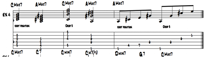 jazz guitar chords - exercise 4