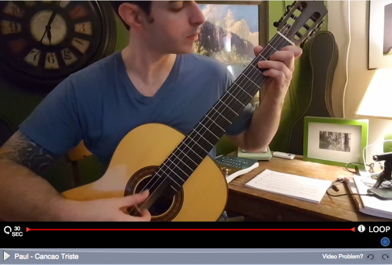 learning classical guitar at artistworks - student submission