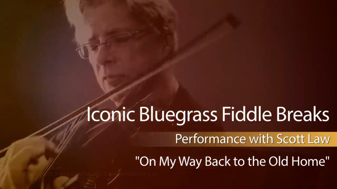 bluegrass fiddle breaks on my way back to the old home