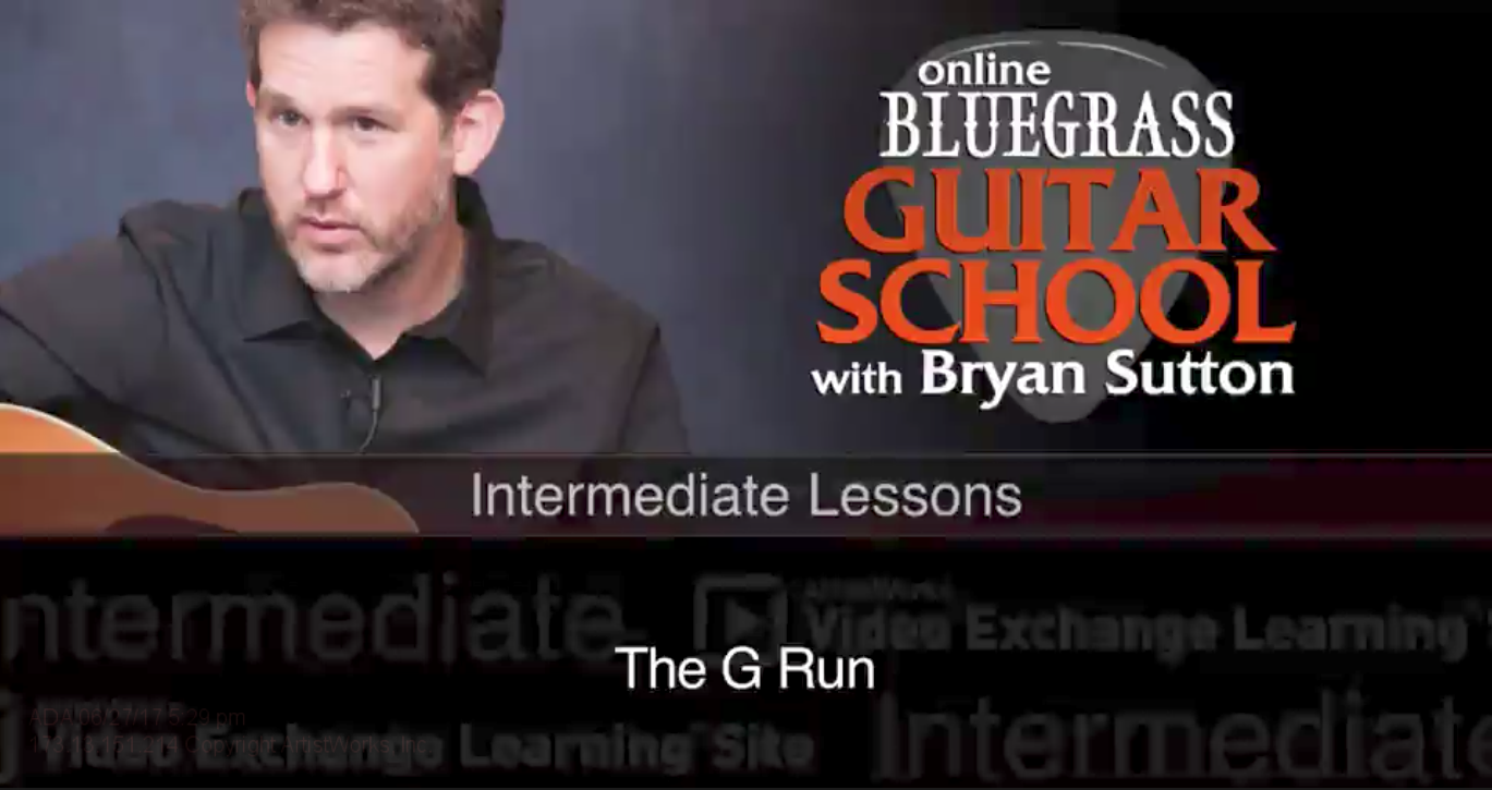 bluegrass guitar lessons free samples`