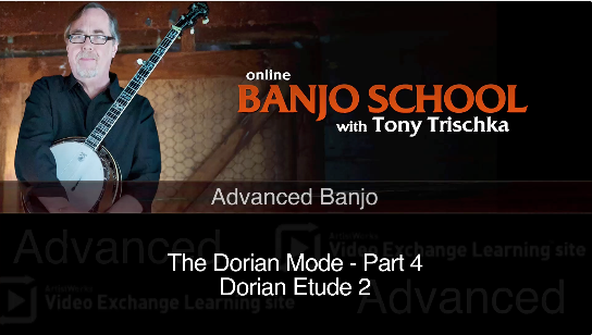 dorian mode banjo lesson part 4