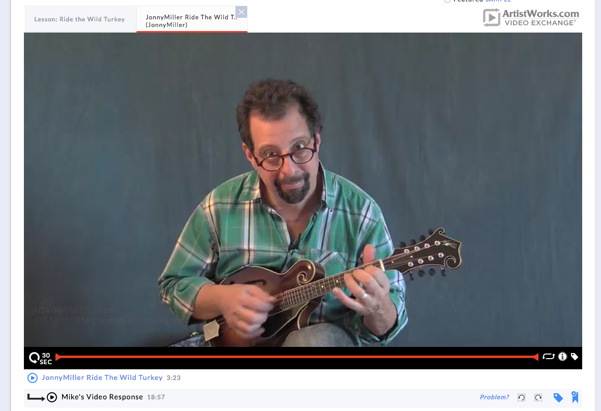 video exchange response from mike marshall
