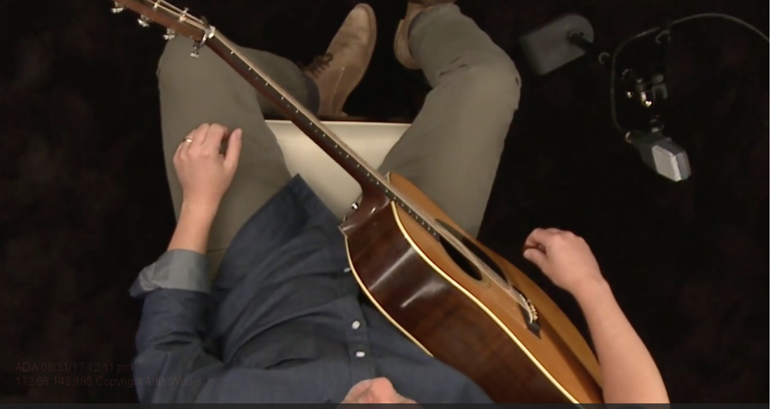 playing posture for flatpicking