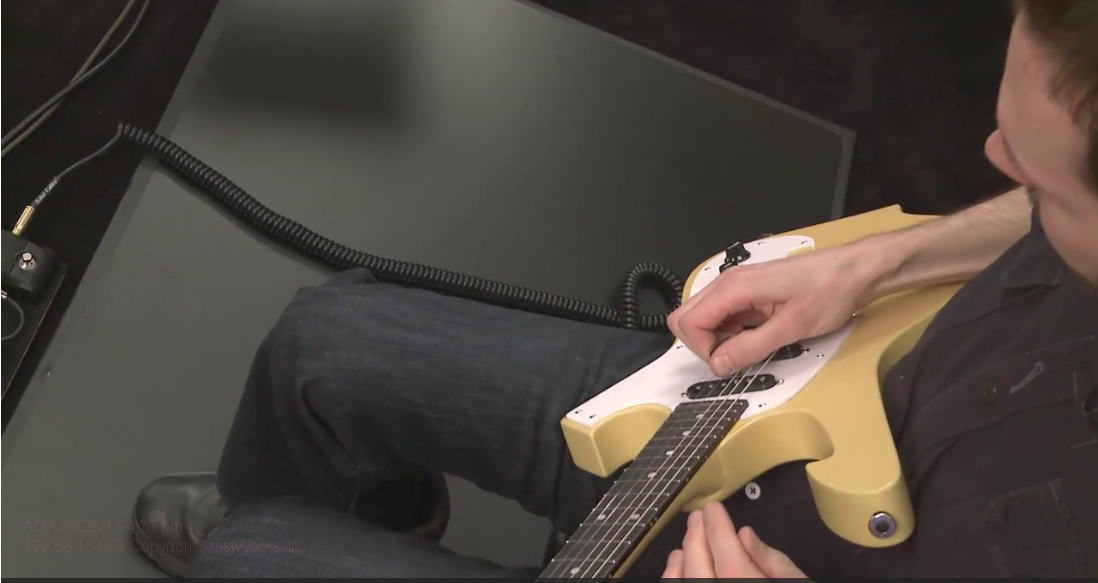 pick muting rock guitar