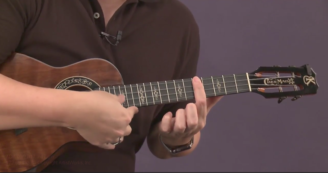 barre chords on ukulele