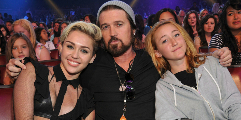 Billy Ray Cyrus and Daughters