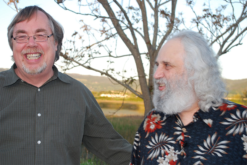 Tony Trischka with David Grisman - Outside ArtistWorks Studio, 2013