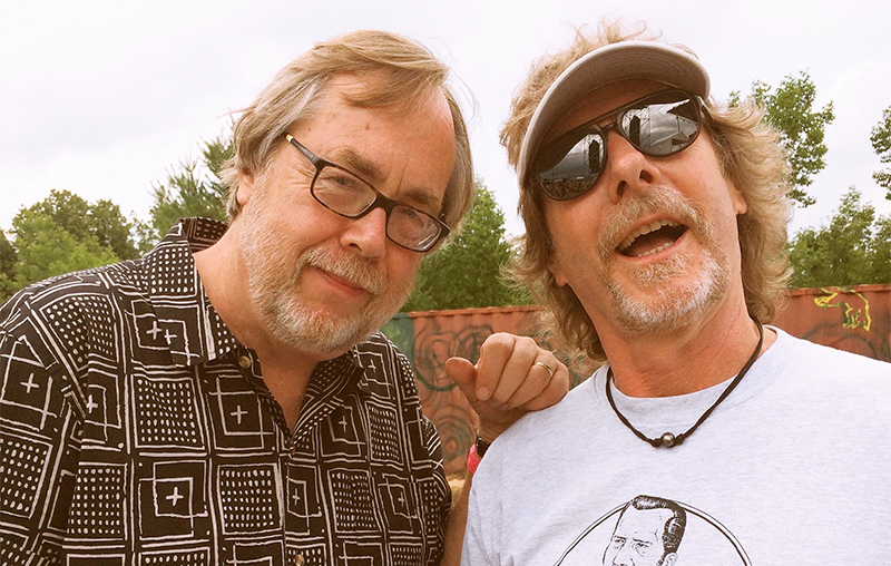 Tony Trischka with Sam Bush, 2017