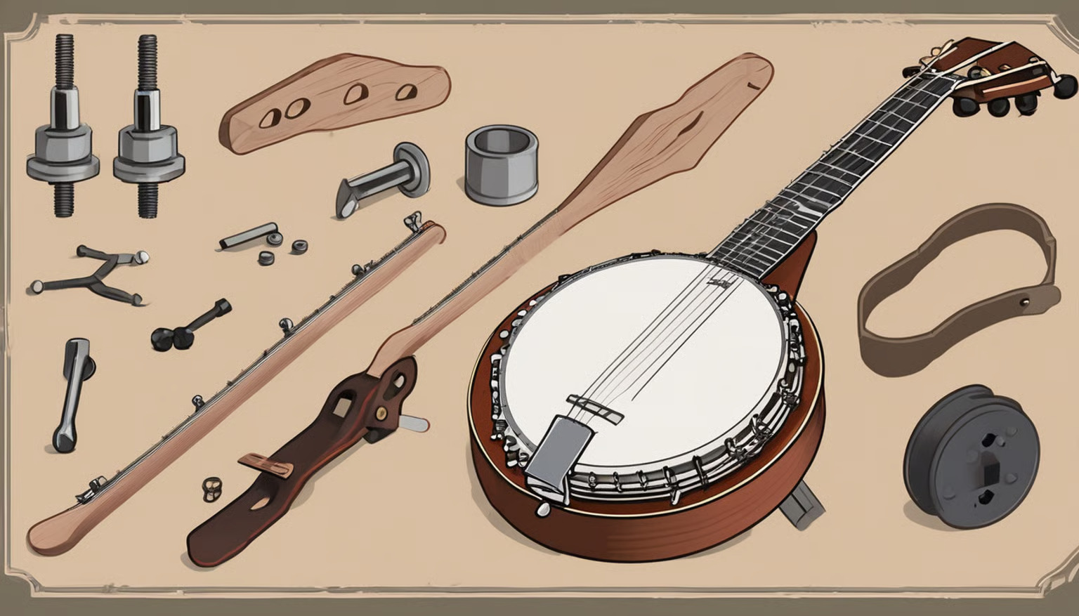Five String Banjo Setup