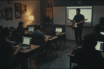 A music teacher guides a classroom of students in ear training to help them better hear what most listeners miss